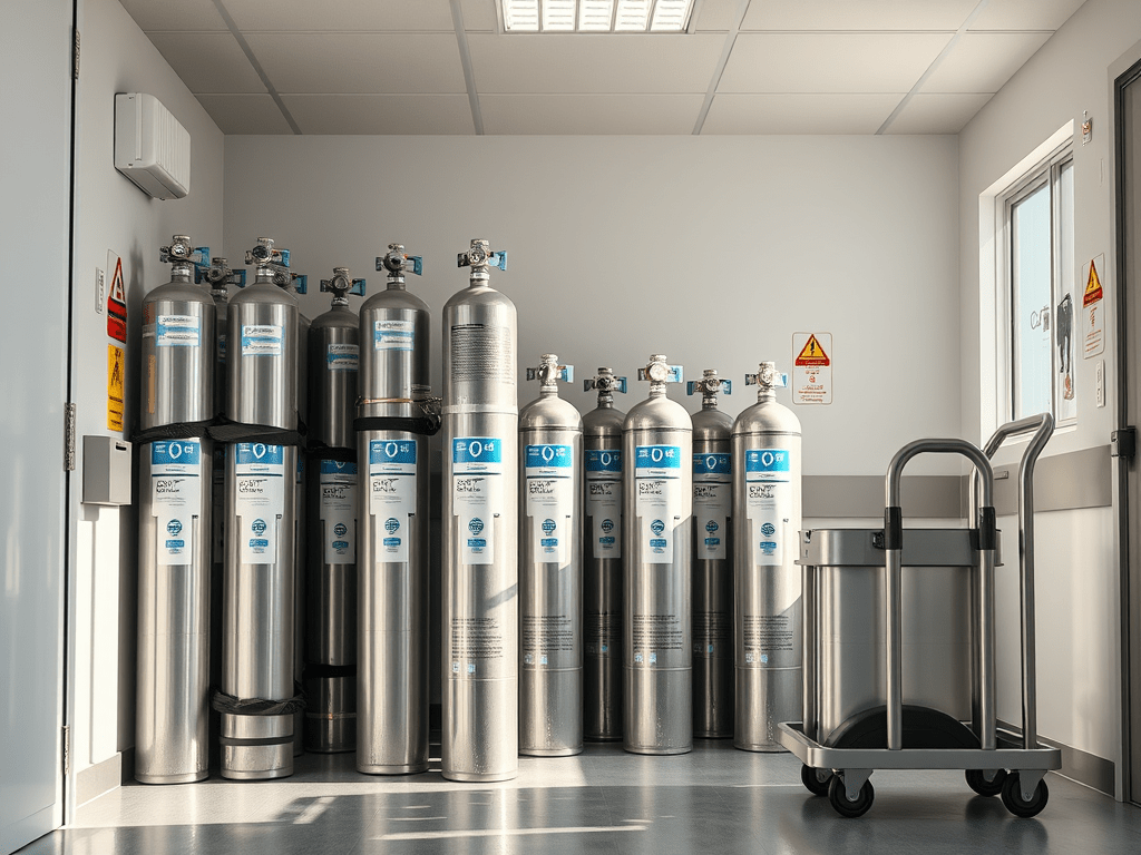 Cómo almacenar y transportar oxígeno medicinal de forma segura